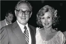  ?? Staff file photo ?? Former Secretary of State Henry Kissinger, shown, was invited by Herring and her husband to speak at a Houston dinner.