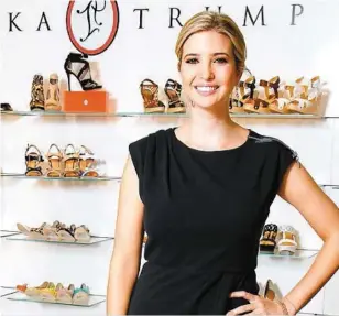  ?? PHOTO: CAPTURE D’ÉCRAN SITE WEB ?? La fille du président américain, Ivanka Trump, vend ses souliers au Canada à La Baie d’hudson, chez Walmart et sur Amazon.