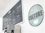  ??  ?? Cafe Culture, handily located next to AK Bell Library, boasts a wide range of teas, coffee and food.