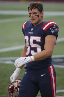  ?? AP ?? NOT CUTTING IT: With Ryan Izzo the only active tight end on the Patriots roster, director of player personnel Nick Caserio (below) has been forced to add depth via waivers and free agency.