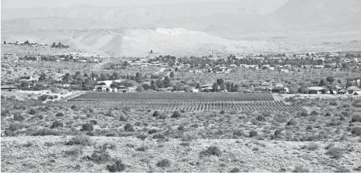  ?? PHOTOS BY MARE CZINAR/SPECIAL FOR THE REPUBLIC ?? Vineyards of the Verde Valley can be seen from the Bullseye Trail.