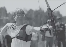  ??  ?? An archer taking part in the Vaux Summer School of Sport at Durham University back in 1990.