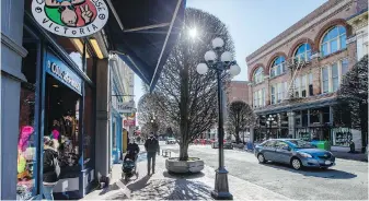  ?? DARREN STONE, TIMES COLONIST ?? Victoria council’s strategic plan calls for Government Street to be turned into a pedestrian-priority zone, Mayor Lisa Helps has said.