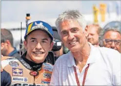  ??  ?? IGUALADOS. Márquez y Doohan tienen cinco títulos de MotoGP.