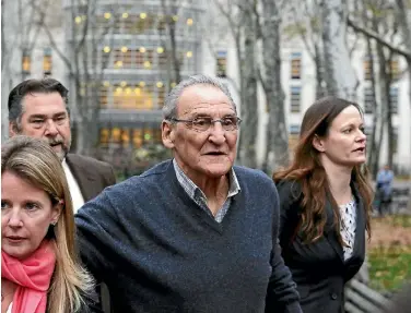  ?? PHOTO: REUTERS ?? Reputed Bonanno crime family leader Vincent Asaro has been held without bail on a road-rage related arson charge.