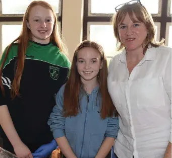  ??  ?? Amy Prosser, Jessica Faulkner and Paula Corcoran at the Christmas Fair held in Gormanston College.