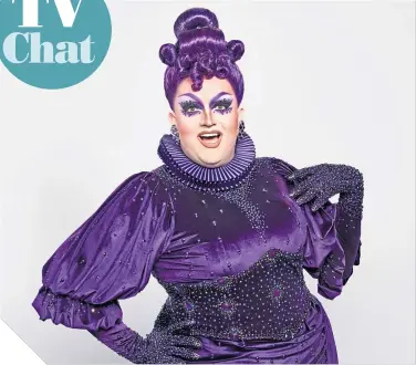  ??  ?? Drag queen Lawrence Chaney loves Rab C, Subo and Scotland’s other national drink