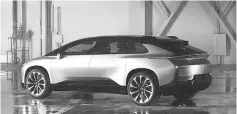  ??  ?? The Faraday Future FF 91. — Photo courtesy of Faraday Future