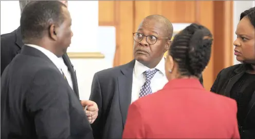  ?? PHOTO: HENK KRUGER/AFRICAN NEWS AGENCY (ANA) ?? Brian Molefe ahead of testifying at the Eskom Inquiry.