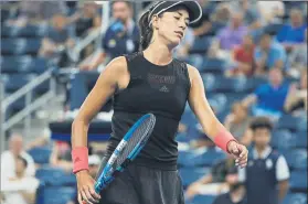  ?? FOTO: EFE ?? Garbiñe Muguruza, lejos del nº 1 mundial que ocupó el 11 de septiembre de 2017