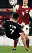  ??  ?? TOP TECHNIQUE John McGinn shows he has a touch of quality