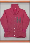  ?? NIKKI BRICKETT/RR AUCTION VIA AP ?? This undated photo shows a Harvard University letter sweater that once belonged to former President John F. Kennedy.