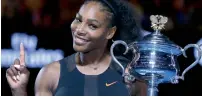  ?? — AP ?? American superstar Serena Williams.