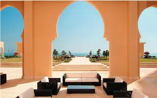  ??  ?? FIVE-STAR: St Regis Doha, Qatar’s breathtaki­ng views of Persian Gulf