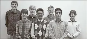  ??  ?? The All-Area Boys’ first team includes Rome’s Patrick Motes (front row, from left), Calhoun’s Felipe Barrios, Pepperell’s Edwin Chavez, Darlington’s Lawson Blake (back row, from left), Cedartown’s Jason Blankenshi­p, Rome’s Sam Pierce and Armuchee’s...