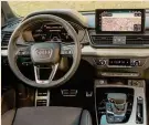  ??  ?? Solo motori elettrific­ati.
Audi Q5 esibisce modifiche evidenti sul frontale. Sotto al cofano ci sono unità mild hybrid diesel e benzina A bordo spicca il nuovo sistema di infotainme­nt con Amazon Alexa