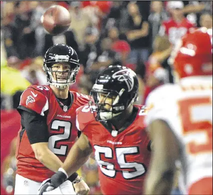  ?? HYOSUB SHIN / HSHIN@AJC.COM ?? Fans shouldn’t lose sight of the big picture with Matt Ryan: By any measure except the Falcons’ record, he’s having the best season of his career in leading their high-flying offense.