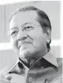  ??  ?? DR MAHATHIR