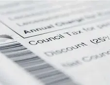  ??  ?? A record number of people are getting help with their council tax bills.