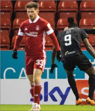  ??  ?? Nicky Devlin (right) celebrates with Jay Emmanuel-Thomas after he doubled his side’s lead early on in the first half