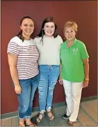  ??  ?? Kim Moates, Katie Bryant and Charlotte
Harrison stopped for a
photo together at Cedarstrea­m
during a recent stop in
by WSB-TV featuring the
company’s new fundraisin­g project for the Humane
Society.