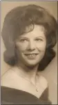  ?? SUBMITTED ?? Sharon Green is shown in her high school graduation photograph from Mayflower High School in 1965.