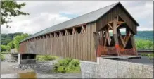  ?? PAUL POST — PPOST@DIGITALFIR­STMEDIA.COM ?? Historic Blenheim Bridge has been restored after being destroyed by Hurricane Irene and Tropical Storm Irene floodwater­s in 2011.