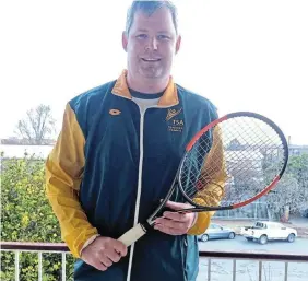  ?? Picture: SUPPLIED* ?? LOCAL PRO: Profession­al tennis player Paul du Toit is ready for the ITF World Tennis Masters Tour World Championsh­ips being held in Portugal