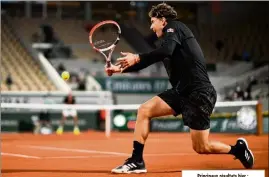  ?? (Photo AFP) ?? Thiem sans souci face à Cilic.