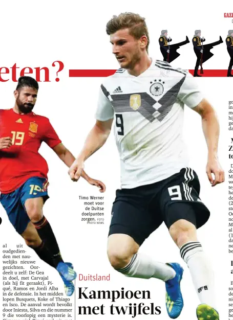  ?? FOTO PHOTO NEWS ?? Timo Werner moet voor
de Duitse doelpunten zorgen.