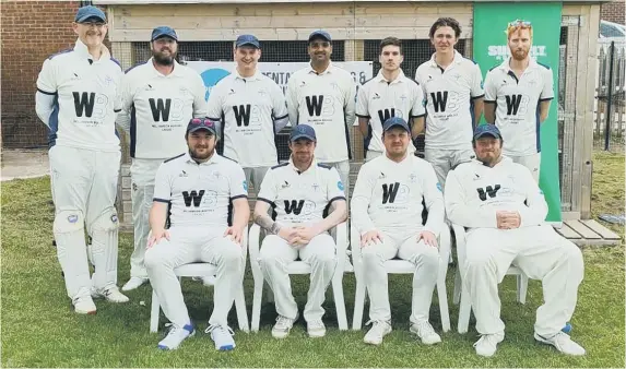  ?? ?? Community. Back: Matt Barber, Grant Bauchop, Billy Bryant, Kalim Shiraz, Joe Bryant, Charlie Davies, Ben Thompson. Front: Jack Whiteaway, Dave Going, Matt Davies, John Creamer