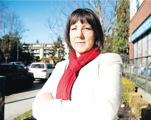  ?? MIKE BELL/PNG ?? Joan Isaacs, MLA for Coquitlam-Burke Mountain, got some answers on behalf of a constituen­t who was wrongly told she would have to pay the speculatio­n tax for her deceased husband, who shared title on their condo.