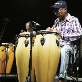  ?? LUCAS NETO | ANGOP ?? Joãozinho Morgado é considerad­o um dos melhores e mais persistent­es percussion­istas