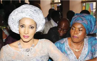  ??  ?? Former Nigerian Ambassador to Spain, Bianca Ojukwu (left) and Mrs. Gladys Ani