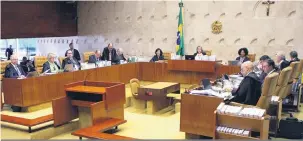  ?? Nelson Jr./STF ?? Proposta foi aprovada por 7 a 4: reajuste terá impacto sobre os salários de juízes e membros do MP, além de parlamenta­res e ministros do TCU