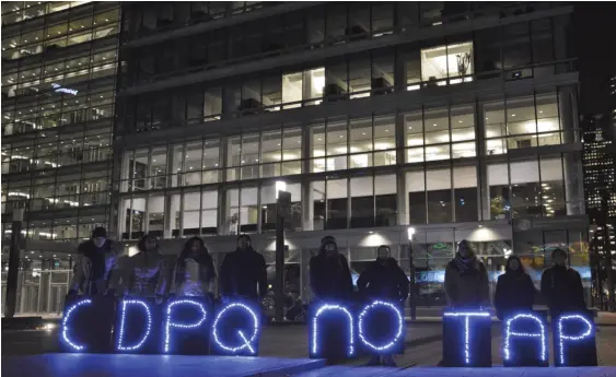  ?? Théo Sherer | Photograph­er ?? Activists protesting the Trans Adriatic Pipeline.