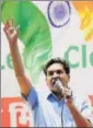  ?? PTI ?? Sacked Delhi minister Kapil Mishra at the Constituti­on club on Saturday.