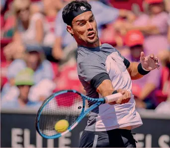  ??  ?? Fabio Fognini, 31 anni, ha vinto 6 tornei in carriera, uno in questa stagione: San Paolo a marzo ● ● ●