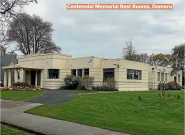  ?? ?? Centennial Memorial Rest Rooms, Oamaru