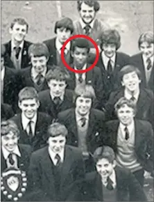  ??  ?? School photo with Khalid Masood, aka Adrian Elms, circled