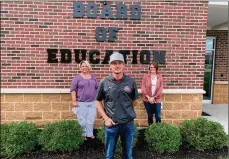  ??  ?? New teachers in Northridge Local Schools attended orientatio­n at the beginning of August. Fromleft to right: Susan Landis, Tyler Venters andAmber Hughes.