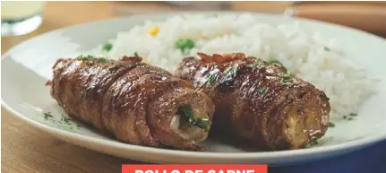  ??  ?? ROLLO DE CARNE