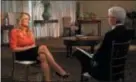  ?? CBS NEWS/60 MINUTES VIA AP ?? This image released by CBS News shows Stormy Daniels, left, during an interview with Anderson Cooper which aired on Sunday on “60 Minutes.”