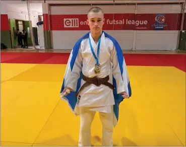  ?? Image: JudoScotla­nd. ?? James Rutherford with his gold medal at the Commonweal­th Judo Championsh­ips.