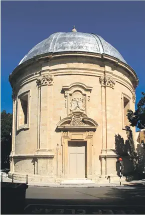  ?? ?? Sarria church in Floriana was built in its present form as a thanksgivi­ng after the devastatin­g plague of 1676.