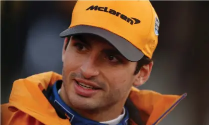  ??  ?? McLaren driver Carlos Sainz is 25 and has competed in Formula One since 2015. Photograph: David Davies/PA