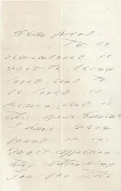  ??  ?? LEFT A letter from Emily Dickinson to Adelaide Hills, written in spring 1871. BELOW A letter from Wolfgang Amadeus Mozart to his father, Leopold, dated Feb 7, 1778.