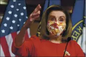  ?? MANUEL BALCE CENETA — THE ASSOCIATED PRESS ?? House Speaker Nancy Pelosi of California, speaks during a news conference at the Capitol in Washington.