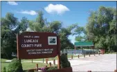  ?? MORNING SUN FILE PHOTO ?? Pictured is the entrance to the Philip & Linda Luneack County Park in Gratiot. The county recently updated its five-year parks and recreation plan.