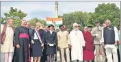  ?? HT PHOTO ?? The Indian ambassador to France, Dr Mohan Kumar (centre), was also present during the ceremony.